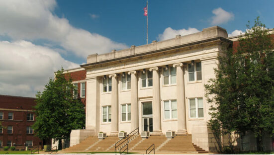Fixed Front Old BGHS Entrance courtesy Andover Management Group