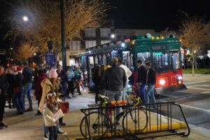 Downtown BGKY Lights Up Trolley Stop 2022